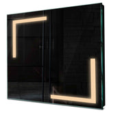 Specchio LED Quadrato | Controllo tramite interruttore a muro | Luce bianca calda - Reyze Serie Salono Modello 3